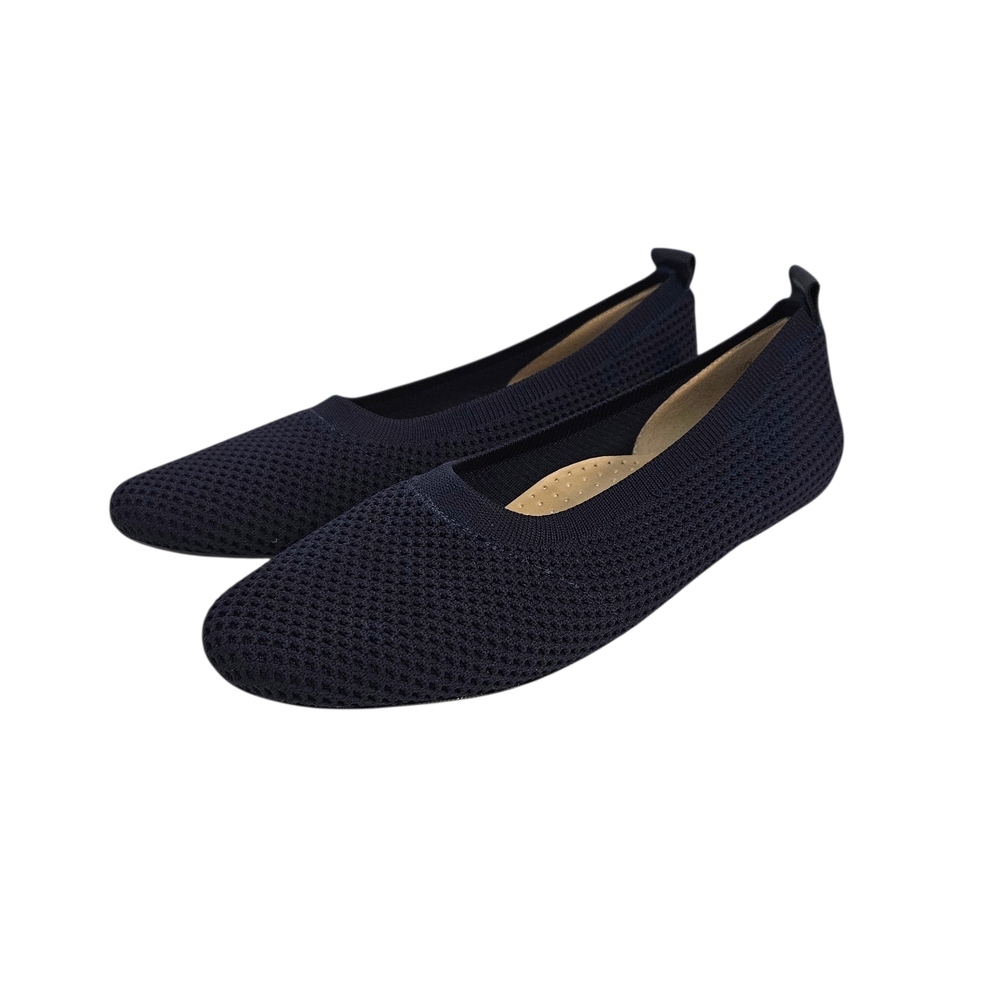 Vaneli Suvi Navy Stretch Knit Slip On Flats Excellent Condition 10N - Picture 2 of 11